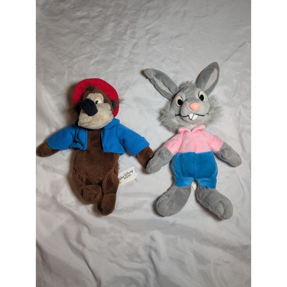 Vintage Walt Disney World Song Of‎ The South Brer Rabbit And Brer Bear Plush